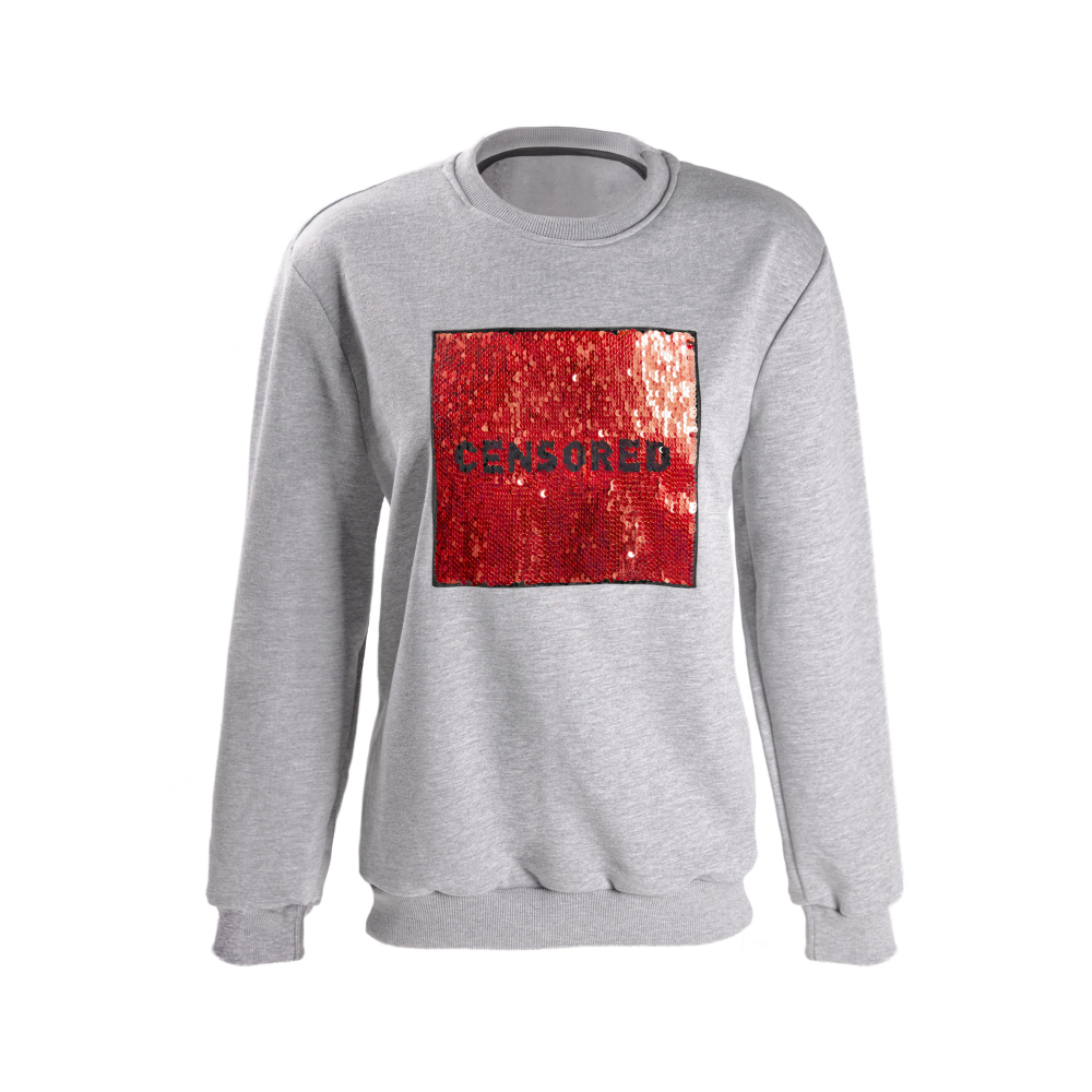 Свитшот серый   «RT против Цензуры»