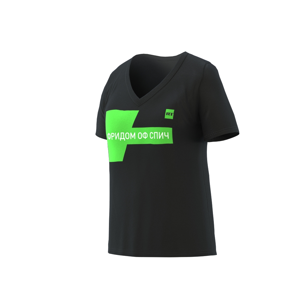 Футболка женская   ФРИДОМ ОФ СПИЧ